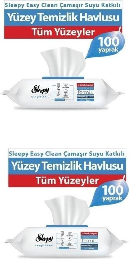 Easy Clean Çamaşır Suyu Katkılı Yüzey Temizlik Havlusu 2X100 (200 Yaprak)