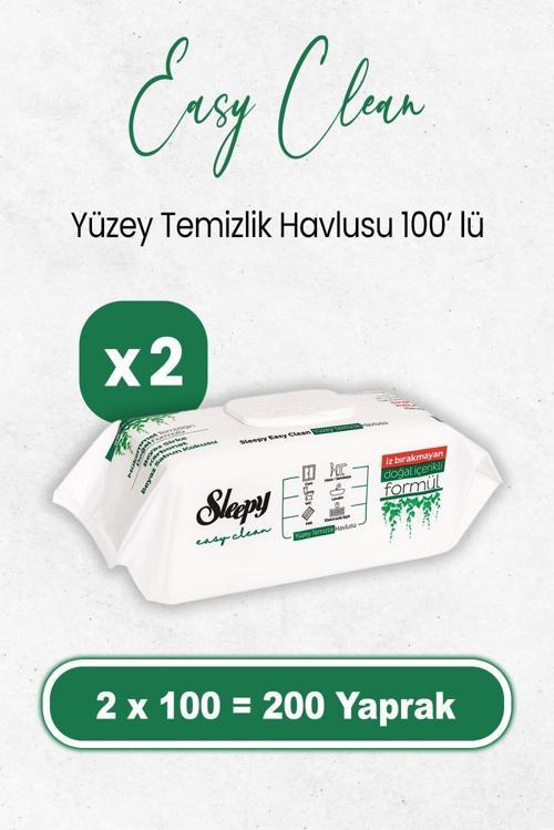 Easy Clean Yüzey Temizlik Havlusu 100 x 2 Adet (200 Yaprak)