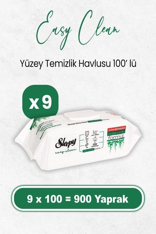 Easy Clean Yüzey Temizlik Havlusu 100 x 9 Adet (900 Yaprak)