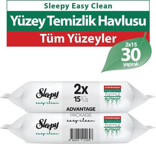 Easy Clean Yüzey Temizlik Havlusu 2x15 Yaprak (30 Yaprak)