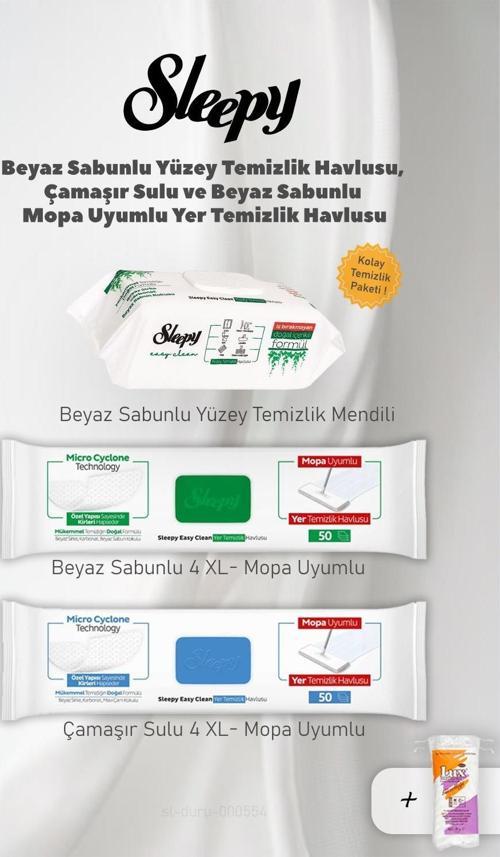 Easy Clean Yüzey Temizlik Havlusu Paketi ve 50 Gr Pamuk Hediye