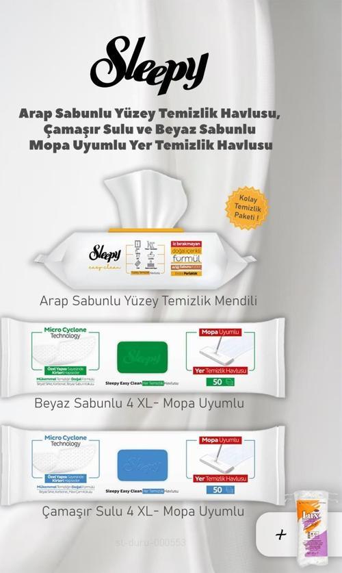 Kolay Yüzey Temizlik Havlusu 3' lü Set ve Hediye Pamuk