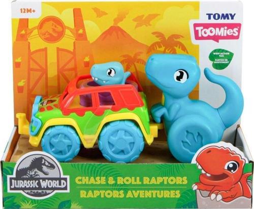 73251 Tomy - Jurassic World Dino ve Renkli Araç - Toomies +12 ay