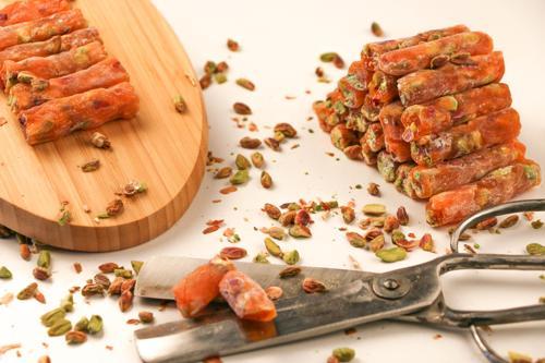 Portakallı Antep Fıstıklı Fitil Lokum 800 G