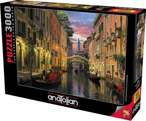 3000 Parçalık Puzzle - Venedik'te Alacakaranlık 4904