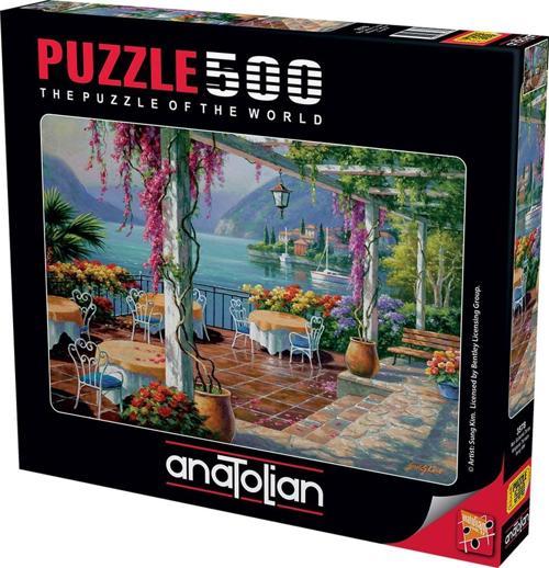 500 Parçalık Puzzle - Mor Salkımlı Teras 3578
