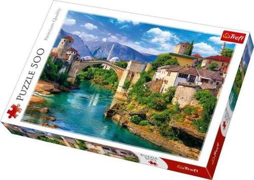 37333 Old Bridge in Mostar Bosnia and Herzergovina 48x34 cm 500 Parça Puzzle