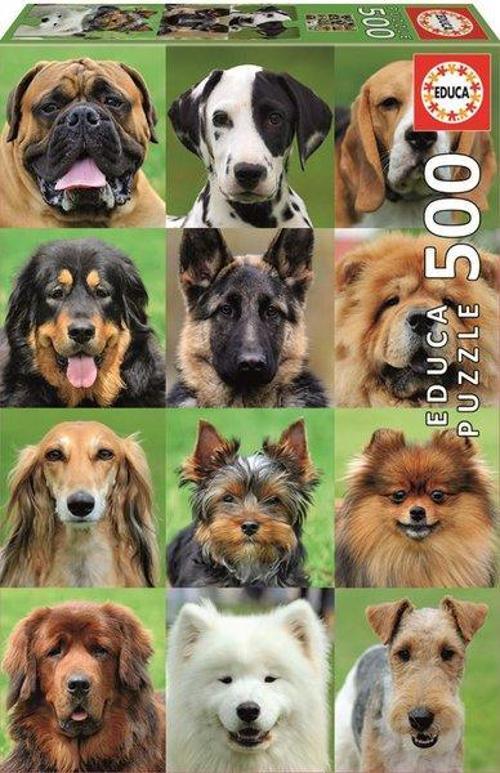 17963 Dogs Collage 500 Parça Puzzle