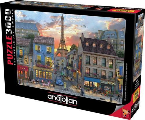 3000 Parçalık Puzzle - Paris Sokakları 4910
