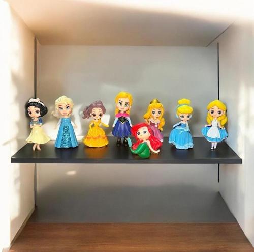 DISNEY PRENSES KARAKTERLERİ 8Lİ SET ARİEL BELLE CİNDERELLA RAPUNZEL MULAN JASMİNE SNOW WHİTE AURORA