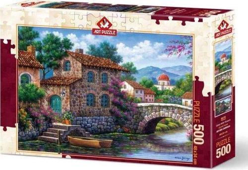 5070 Çiçekli Kanal 500 Parça Puzzle