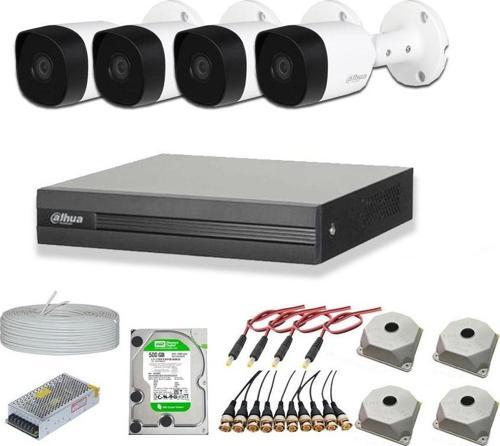 2mp 4 kameralı Dış ortam AHD HD-CVI Full Kamera Seti 4TB Disk