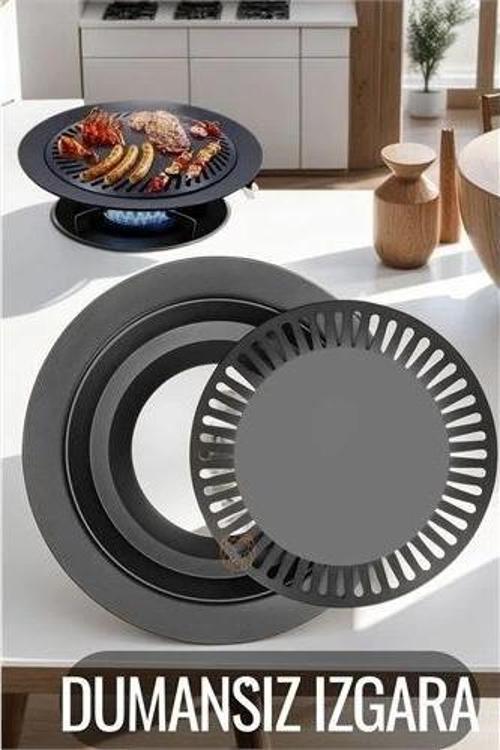 Kokusuz Dumansız Izgara Su Hazneli Ocak Üstü Grill