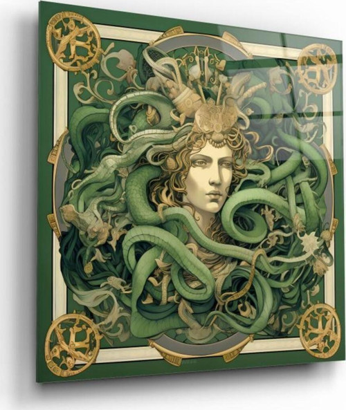 Medusa Cam Tablo | Hediyelik, Dekoratif, Ofis, Mutfak