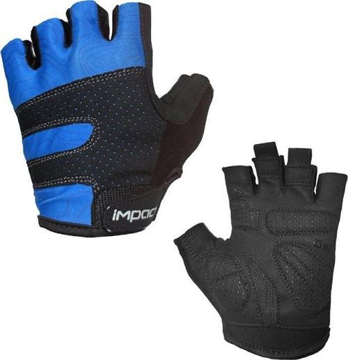 İmpact Peak XL Mavi Kısa Parmak Jelli Bisiklet Eldiveni