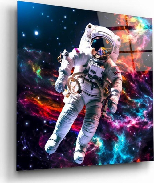 Astronot Cam Tablo | Hediyelik, Dekoratif, Ofis, Mutfak