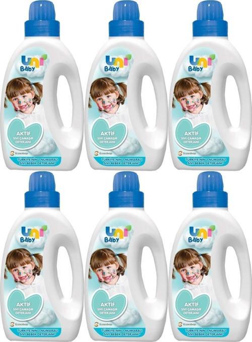 Sıvı Çamaşır Deterjanı 1500ml Aktif  Mavi 6 Lı Set