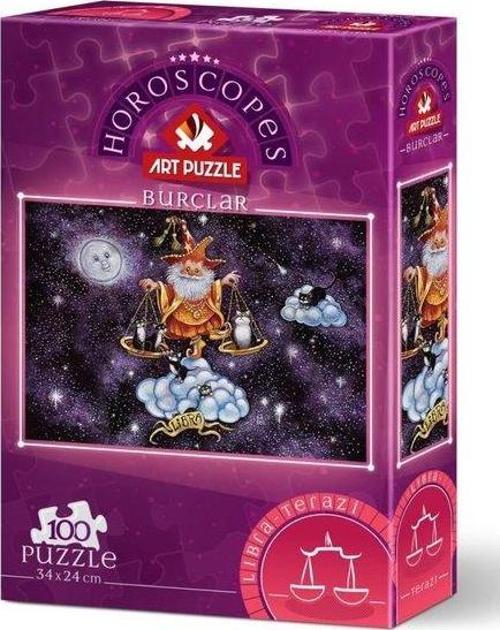 5807 Terazi Burcu 100 Parça Puzzle