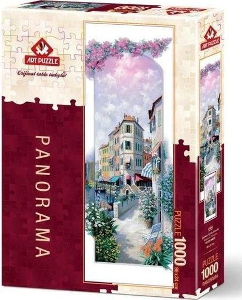 Çiçekler İçinde Venedik Panorama 1000 Parça Puzzle