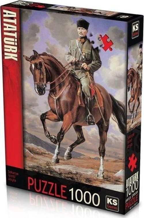 Gazi Mustafa Kemal Sakarya İsimli Atıyla 1000 Parça Puzzle 11131