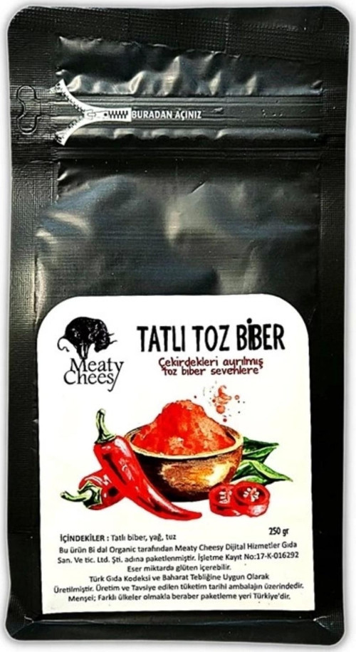 Toz Biber (Tatlı) 250 g (Aç-Kapat Paket)