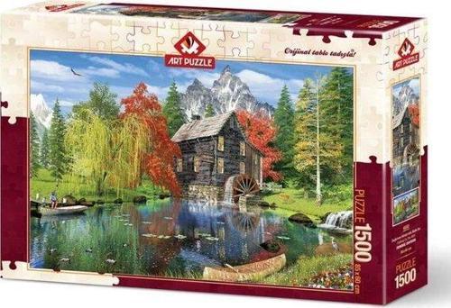 Değirmen Kenarında Balık Avı 1500 Parça Puzzle