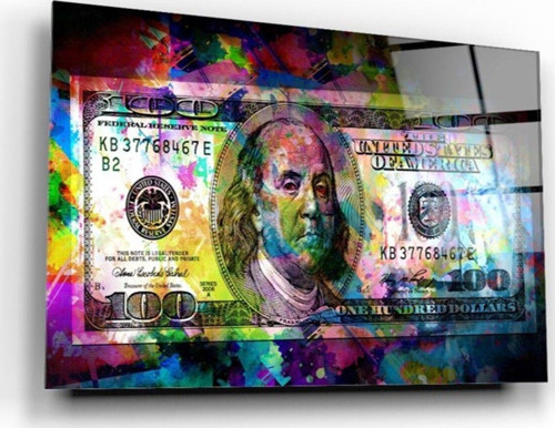 Neon Dolar Cam Tablo | Hediyelik, Dekoratif, Ofis, Mutfak