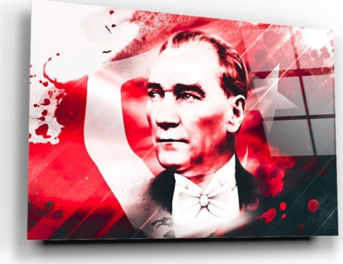Atatürk Cam Tablo | Hediyelik, Dekoratif, Ofis, Mutfak