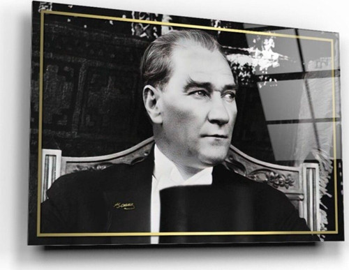 Atatürk Cam Tablo | Hediyelik, Dekoratif, Ofis, Mutfak
