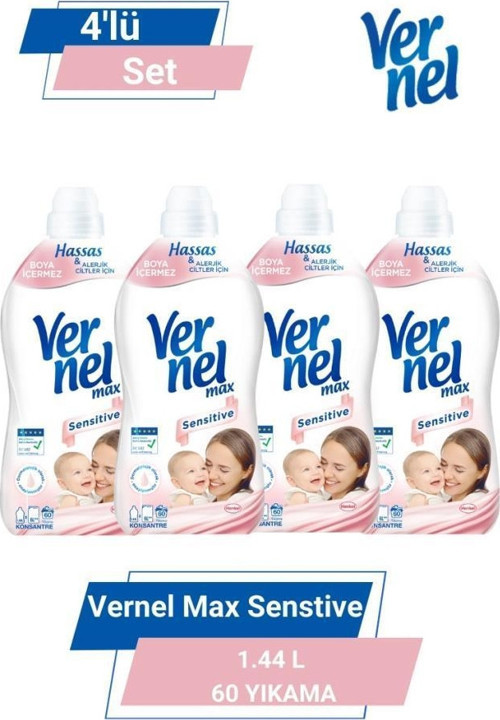 MAX TAZE SENSİTİVE 1.44L 60 YIKAMA 4'lü Set