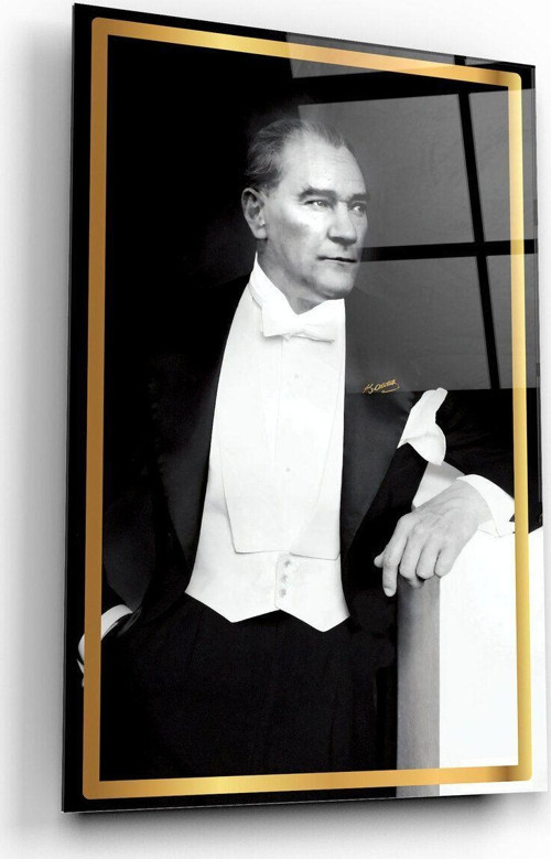 Atatürk Cam Tablo | Hediyelik, Dekoratif, Ofis, Mutfak