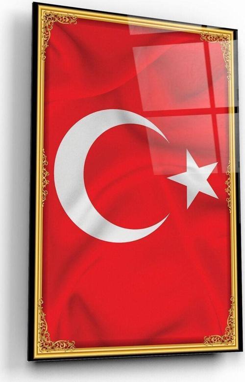 Bayrak Cam Tablo | Hediyelik, Dekoratif, Ofis, Mutfak