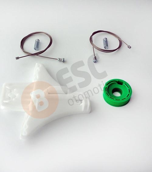 Opel Vectra C Signum için Arka Sol Cam Kriko Seti 24451524