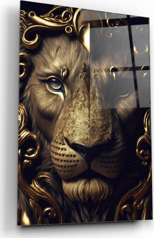 Aslan Cam Tablo | Hediyelik, Dekoratif, Ofis, Mutfak