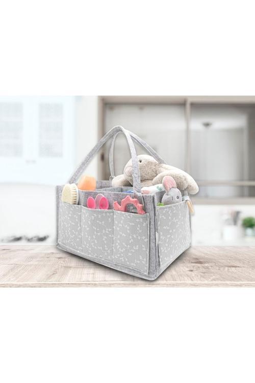 Keçe Anne Bebek Bakım Çantası Çiçek