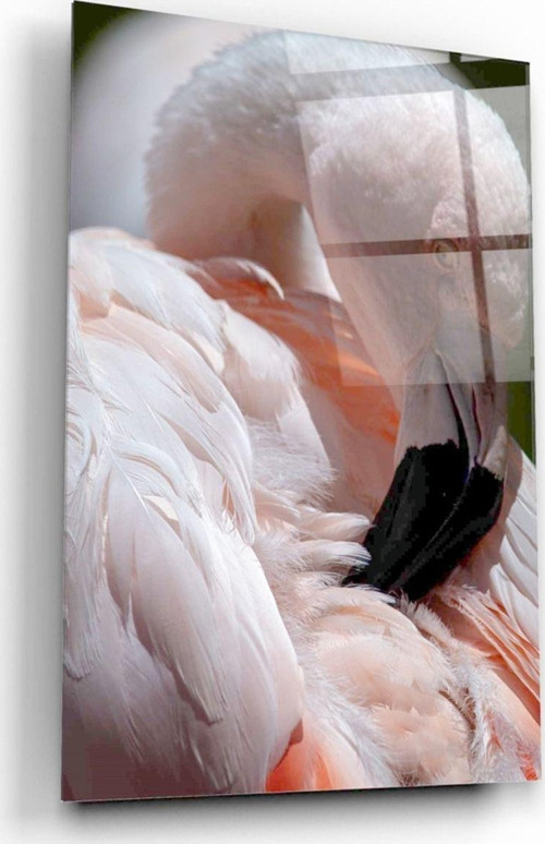 Flamingo Cam Tablo | Hediyelik, Dekoratif, Ofis, Mutfak