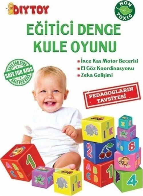 Bebekler İçin Eğitici Denge Kule Oyunu 0-3 Yaş Eğitici Oyuncak