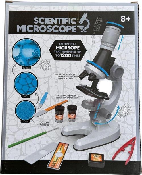 Eğitici Ve Öğretici Işıklı Objektif Mikroskop Seti