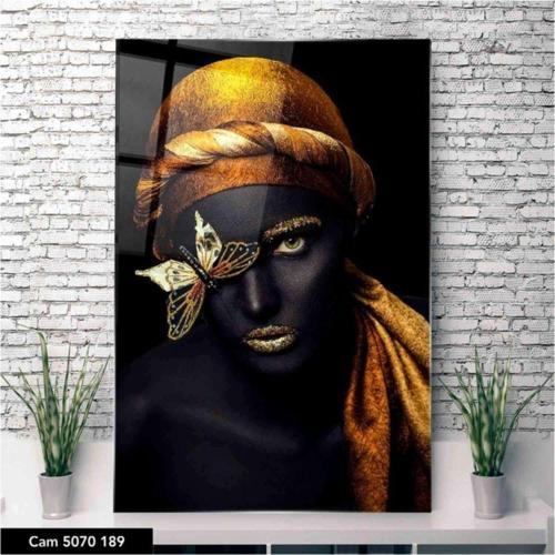 Cam Tablo | Altın Tablo Uv Baskı | Temperli |  | 50 X 70 Cm. | Hediyelik, Dekoratif, Ofis, Mutfak