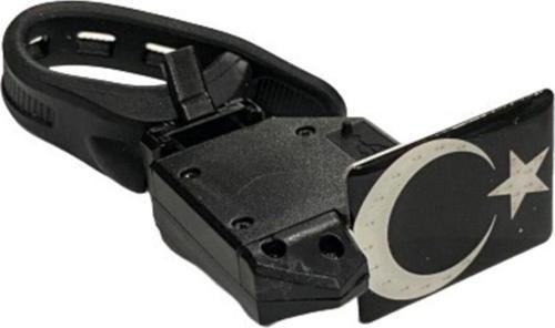 Epic Türk Bayraklı Bisiklet Arka Lamba Stop Ledli Usb