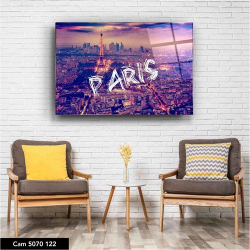 Cam Tablo | Paris Tablo | Uv Baskı | Temperli | | Hediyelik, Dekoratif, Ofis, Mutfak
