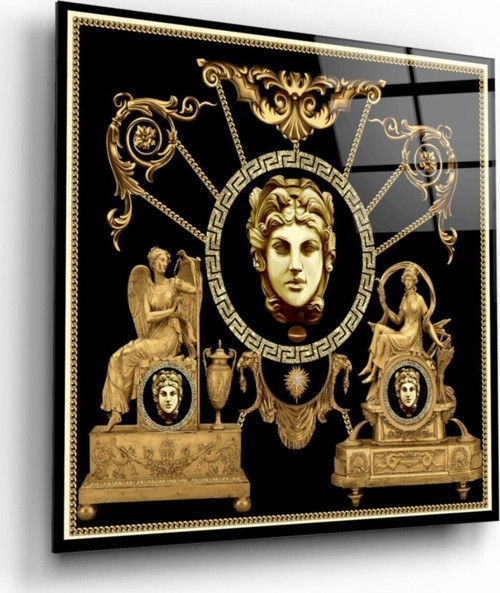 Hediyelik,Dekoratif- Antik Desenler Cam Tablo