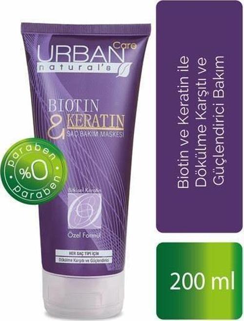 Biotin ve Keratin içeren Dökülme Karşıtı Saç Bakım Maskesi 200 ml