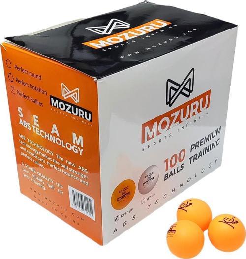 Mozuru Mzr100-Org ITTF Onaylı Turuncu Pinpon Topu 100lü