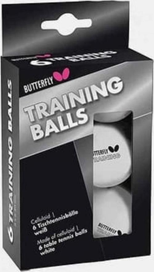 Butterfly 85140S Training Balls 6lı Tenis Topu Beyaz