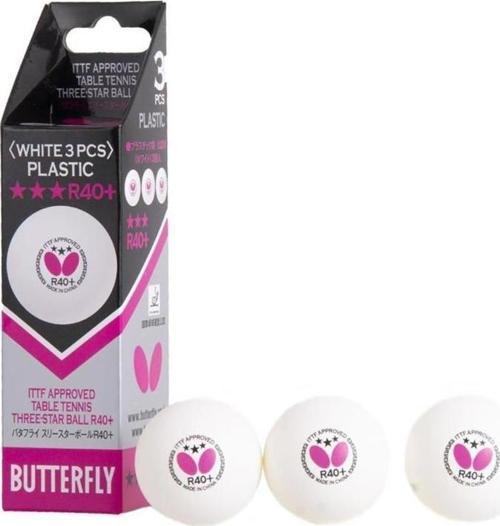 Butterfly 85144S Masa Tenis Topu 3lü Star Beyaz