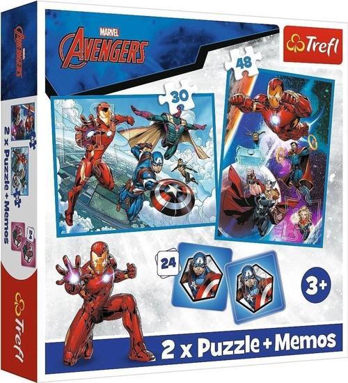 PUZZLE-93333 2W1 Marvel The Avengers Çocuk Puzzle