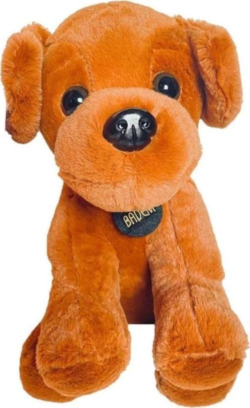 1434 Badem Köpek 30 cm Kahverengi -Selay Oyuncak