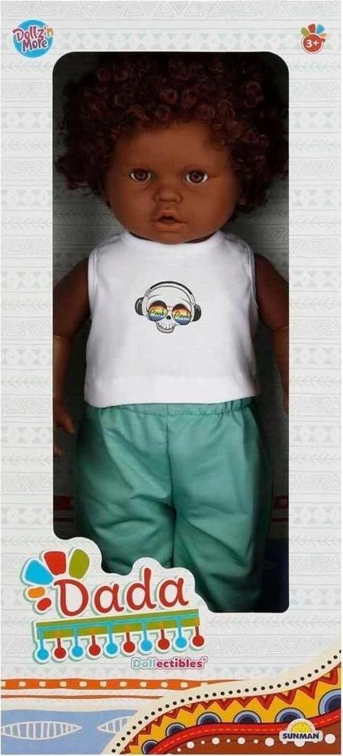 1060091 Dada Kıvırcık Saçlı Bebek 60 cm -Sunman