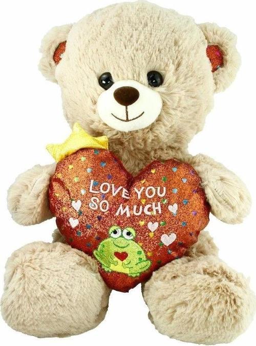 PJH2323 Peluş Kalpli Ayı Love You 30 cm